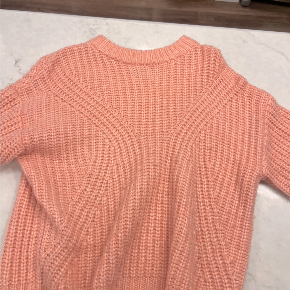 Pink thick knit sweater size s/m